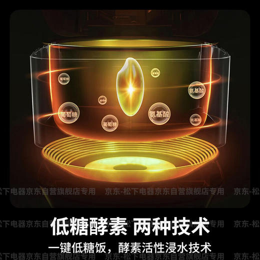 松下（Panasonic）低糖电饭煲家用4-5人IH加热电饭锅智能煮饭锅备长炭铜釜可拆洗4.2升容量 低糖款SR-HTL155（原香柴火饭SR-HT155） 商品图5