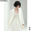 COCOBELLA设计感拼接丝光质感西装女秋轻奢风气质OL西服SI533 商品缩略图0