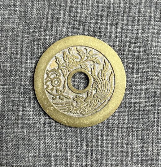 老铜古法翻砂铸造龙凤花钱 商品图1