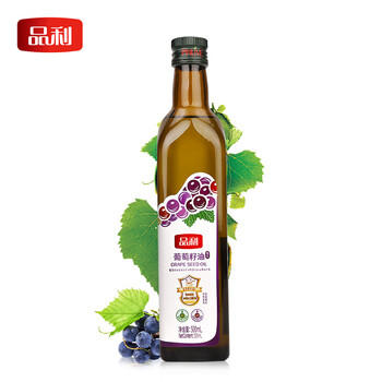 品利葡萄籽食用油500ml色轻味淡少油烟不饱和脂肪酸含量丰富 送礼 /粮油调味 /食用油 /特色食用油 商品图5