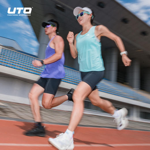 UTO/悠途 轻量运动背心 男女款夏季无袖圆领马拉松跑步速干背心-分销
 商品图0