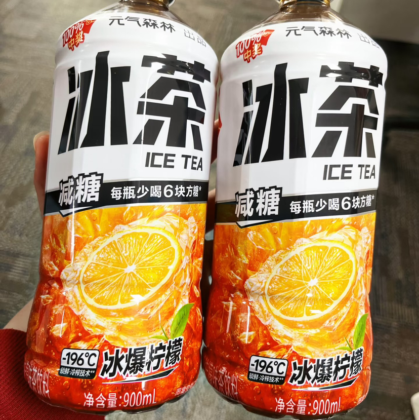元气森林冰爆柠檬茶900ml