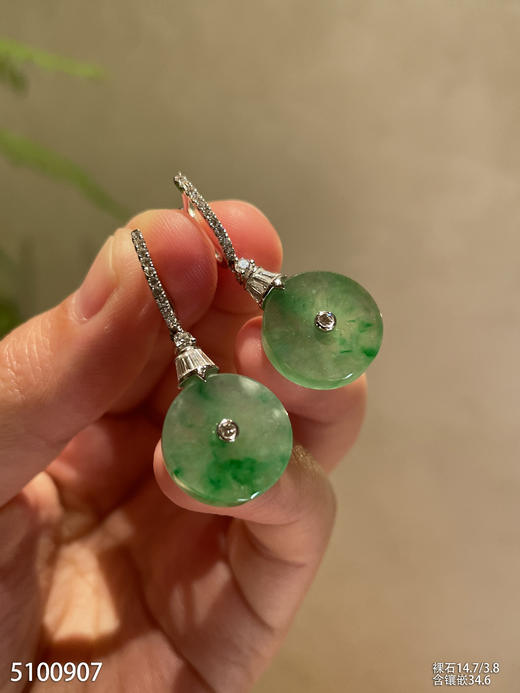 5100907，平安扣耳坠，具体价格微信咨询 商品图2