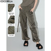 【秒杀】COCOBELLA静奢风丝光缎面垂坠休闲裤早秋大口袋工装裤PA3042 商品缩略图0