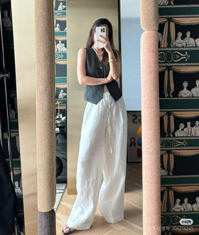 外贸原单100%汉麻七色女裤哈伦裤063006