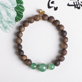 xy0441沉香+非洲翠莲蓬手串