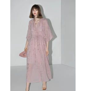 COCOBELLA[金葱刺绣]轻奢风刺绣肌理感连衣裙吊带裙两件装FR966C