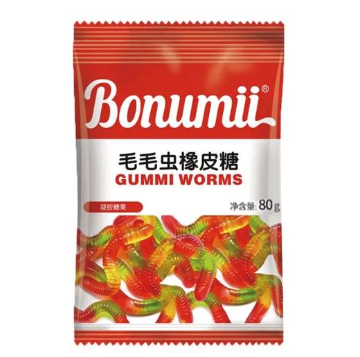 宝奴咪毛毛虫橡皮糖80g 商品图0