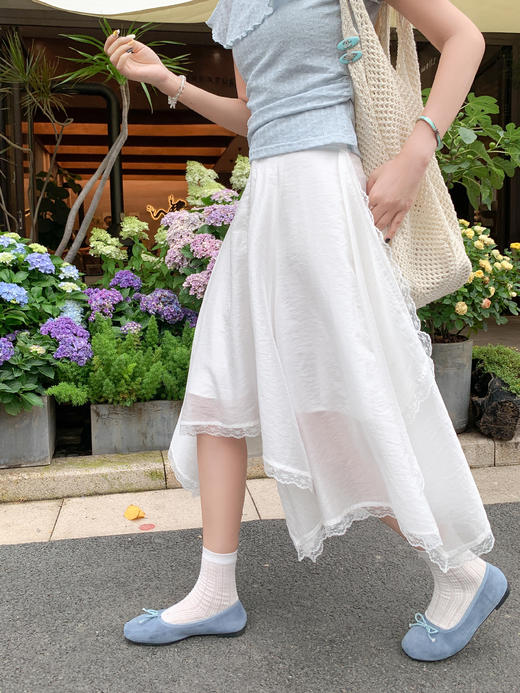 <曾小咸推荐>现货秒杀！卖完不补 ！微信打折价！花朵吊带斜肩T恤 日常99.99/件 立减50 秒杀49.99/件！！ 商品图5