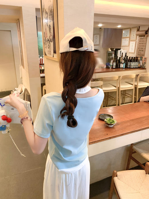 <曾小咸推荐>现货秒杀 ！微信超特价 2色假两件挂脖短袖T 日常109.99 立减60 秒杀49.99！休闲裤秒杀79.99！ 商品图12