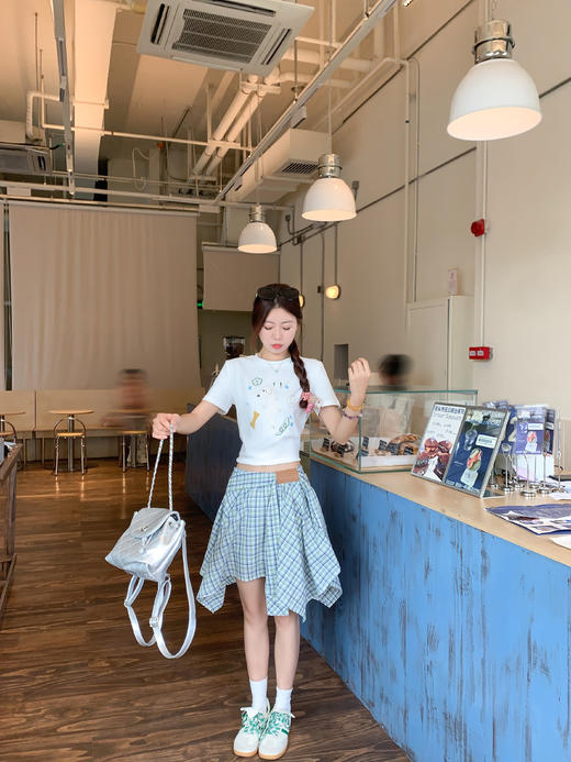 【149元任选2件】 现货！格子不规则半身裙 商品图7