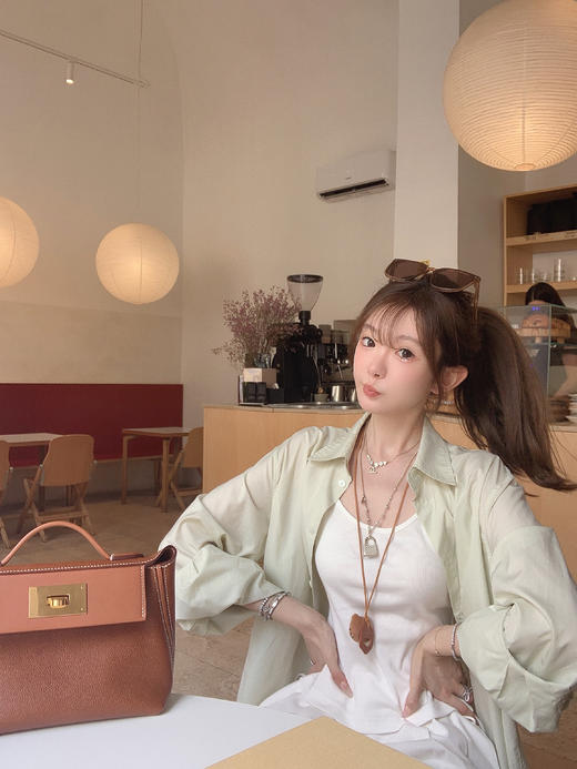 金蘑菇菇 自由的呼吸 乔妹衬衫套组/ 洋气衬衫+牛仔短裤 商品图5