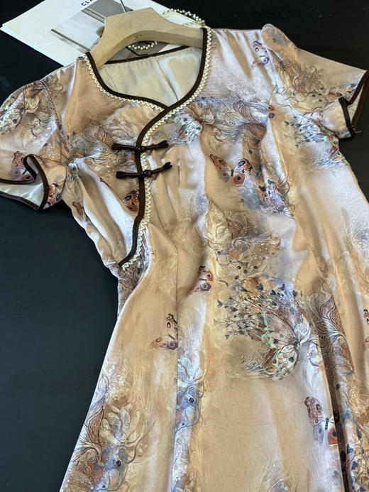 中式妈妈连衣裙 商品图1