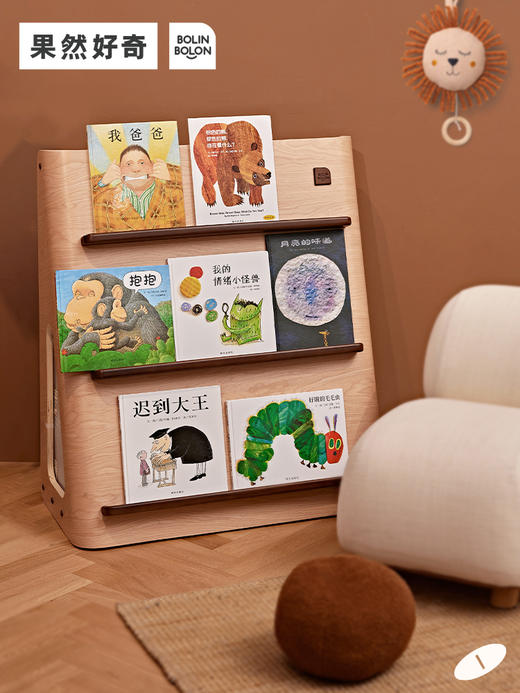 【森哥优选】果然好奇巧克力书架 儿童收纳架绘本架书柜可储物 商品图0
