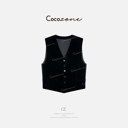 COCO ZONE 刘一一【100桑蚕丝】极简主义高级质感马甲 CD1A1086 商品图0