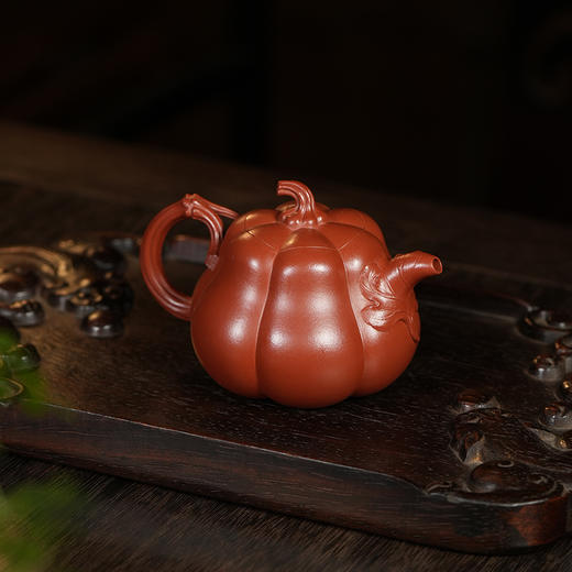 龙德堂陶艺 汤宣武制《金瓜》260cc 原矿大红袍  库存请咨询客服 商品图3