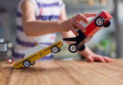 CandyCar木质手工小车--旅行系列金属车顶架棕色SUV 商品图3