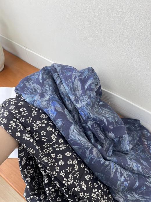 天丝亚麻玄锦纱花花半身裙 ME3486 商品图7