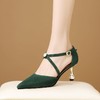 【预售5天】春夏新款包头单鞋女高跟尖头浅口交叉绑带单鞋HY&H3649 商品缩略图0