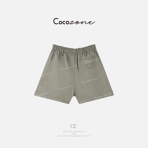 COCO ZONE 刘一一【绵羊毛混纺】极简老钱腔调精致短裤 CD1A0991 商品图1