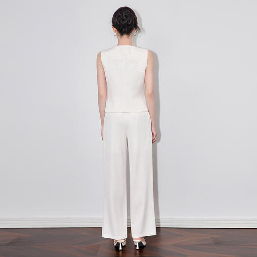 「高货wl」全新升级【铂金会员413/天猫559/差价146】(99104)洛诗琳气质高级感背心马甲上衣时尚休闲直筒裤两件套女 商品图2