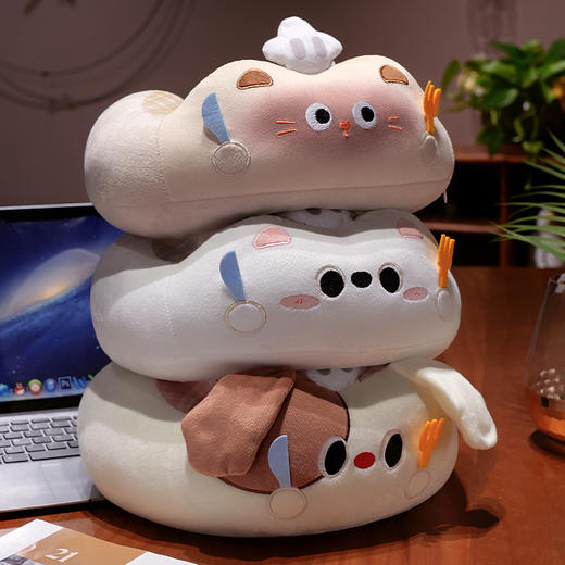 自然醒小厨师格纹系列驼峰U枕飞机睡觉便携式枕头脖子靠枕办公室午睡枕QYL 商品图7