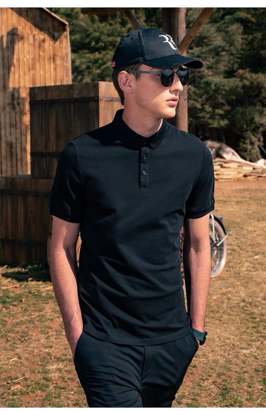 桑蚕丝polo（锁 商品图1