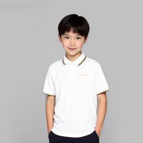 佐丹奴童装SS25商场同款【莱卡】棉字母刺绣短袖Polo03015256