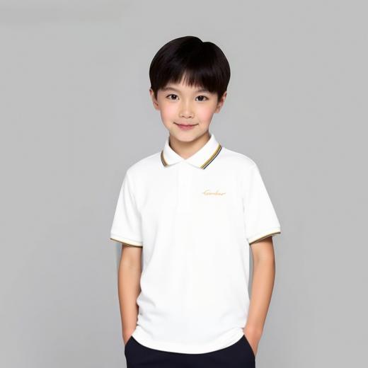 佐丹奴童装SS25商场同款【莱卡】棉字母刺绣短袖Polo03015256 商品图0