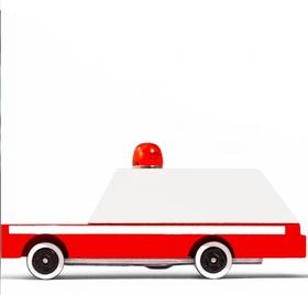 CandyCar木质手工小车--经典系列红色救护车
