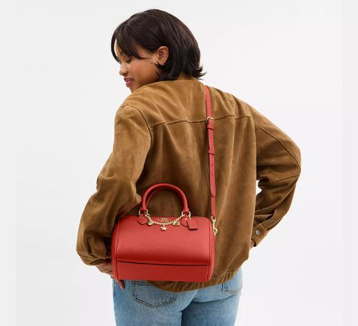 好折！Coach砖红色复古波士顿包带链条 好折只要￥1650直邮到手 商品图4