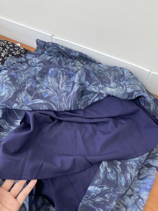 天丝亚麻玄锦纱花花半身裙 ME3486 商品图11