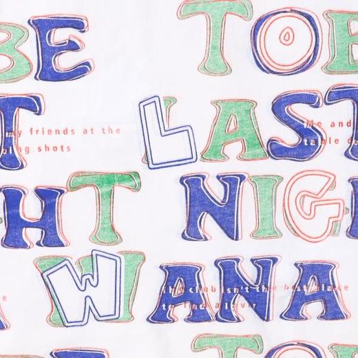 T4178SDSA夏季高级感新款男士美式撞色满印字母设计短袖T恤小众百搭潮 商品图3