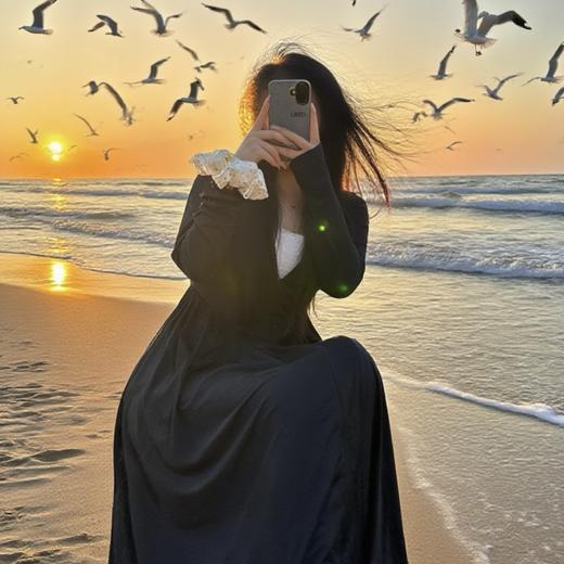 夏日必备【冰丝凉感防晒裙】加长束腰设计 UPF50+轻薄透气 商品图3