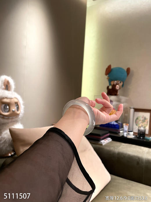 宽版玻璃种手镯【5111507】圈口53.8~具体价格微信咨询 商品图7