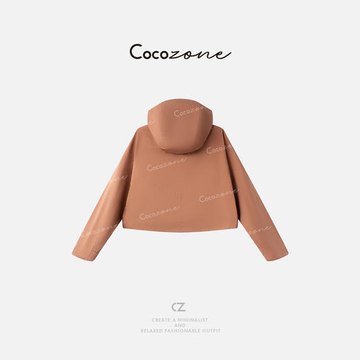 COCO ZONE 刘一一 连帽前中拉链隐形口袋户外都市外套 CD2A1573 商品图1
