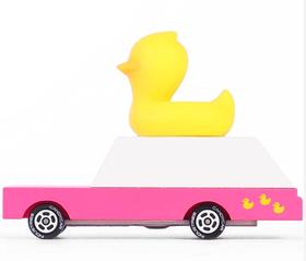 CandyCar木质手工小车--糖果系列小黄鸭旅行车
