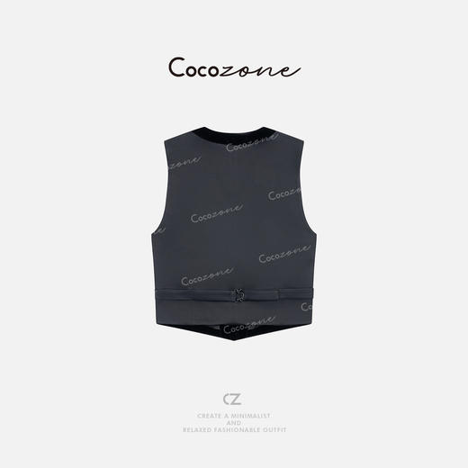 COCO ZONE 刘一一【100桑蚕丝】极简主义高级质感马甲 CD1A1086 商品图1