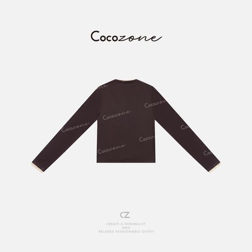 COCO ZONE 刘一一 【100绵羊毛】文艺风假两件毛织上衣CD1A1019 商品图2