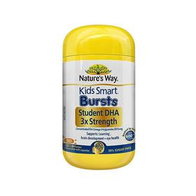 【保税】澳洲 佳思敏 （Nature's Way） 儿童三倍DHA鱼油胶囊50粒，适合3岁以上儿童，每天2粒