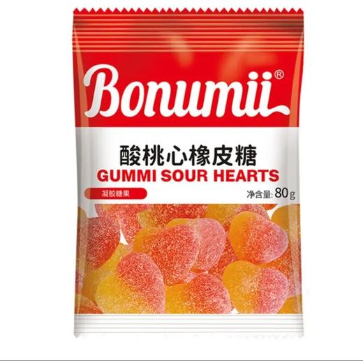 宝奴咪酸桃心橡皮糖80g 商品图0