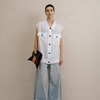 工装亚麻背心开衫 商品缩略图0