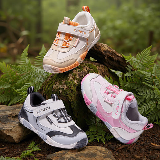 卡特兔儿童运动鞋男童2025秋季新款软底防滑儿童小白鞋女童跑步鞋 商品图1