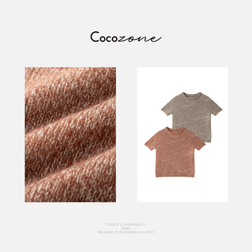 COCO ZONE 刘一一【棉羊毛混纺】云端质感圆领毛织上衣 CD2A1561 商品图2