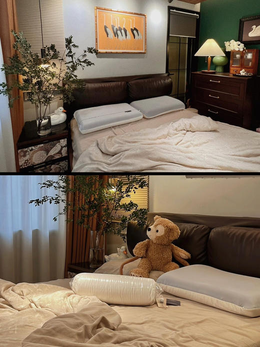 【双拼色零压记忆枕】深睡眠体验，云朵般柔软，怎么睡都好睡，人体工学设计，贴合肩颈，枕起来非常舒适，自用送礼都很棒~宣居是记忆掉 支撑力活性拉满 商品图2