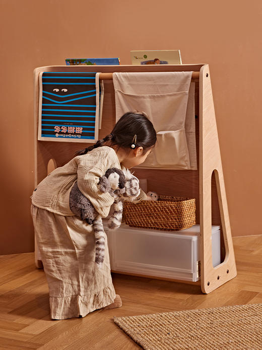 【森哥优选】果然好奇巧克力书架 儿童收纳架绘本架书柜可储物 商品图2