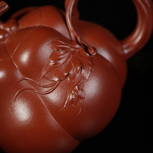 龙德堂陶艺 汤宣武制《金瓜》260cc 原矿大红袍  库存请咨询客服 商品图4