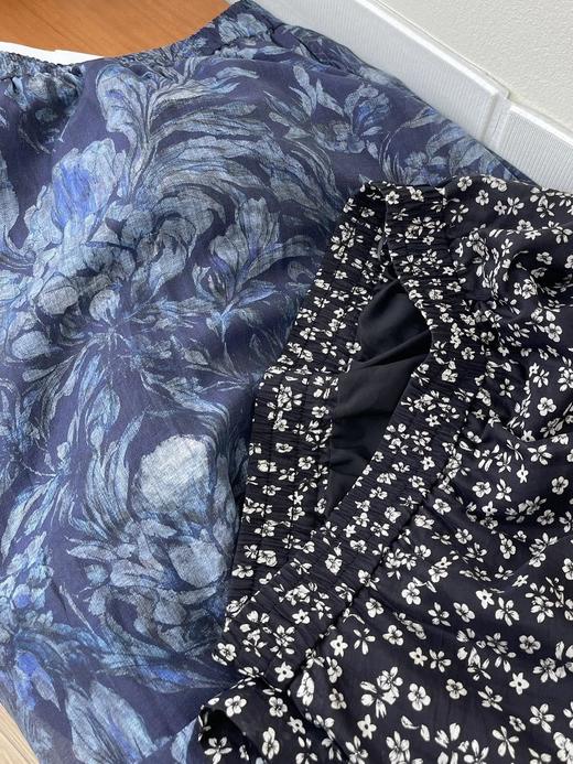 天丝亚麻玄锦纱花花半身裙 ME3486 商品图6