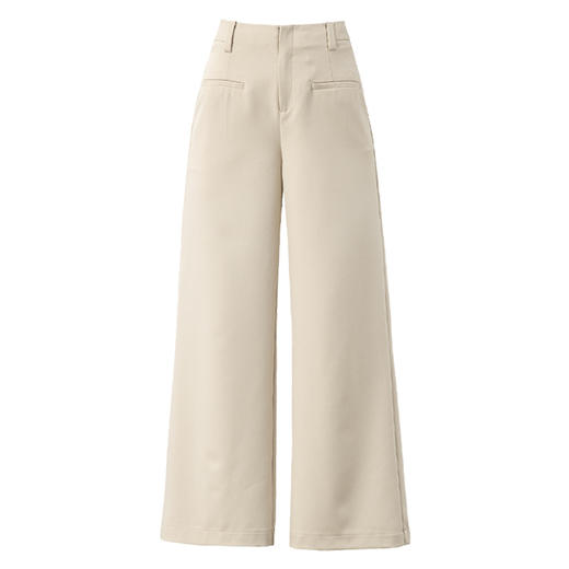 「自」全新升级【铂金会员192/天猫259/差价67】(53346)洛诗琳醋酸天丝直筒阔腿裤2025夏季显瘦百搭休闲九分裤女 商品图4