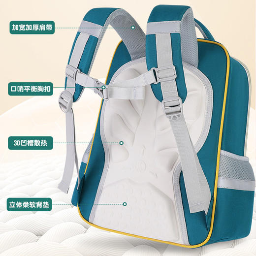 新款小学生云朵书包男女孩1-6年级减负护脊大容量男童双肩包 商品图2